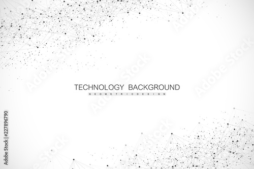 Futuristic abstract vector background blockchain technology. Peer to peer network business concept. Global cryptocurrency blockchain vector banner. Wave flow.