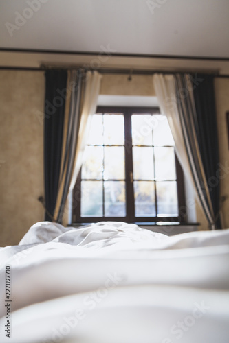 Autumn morning in bedroom © glebchik