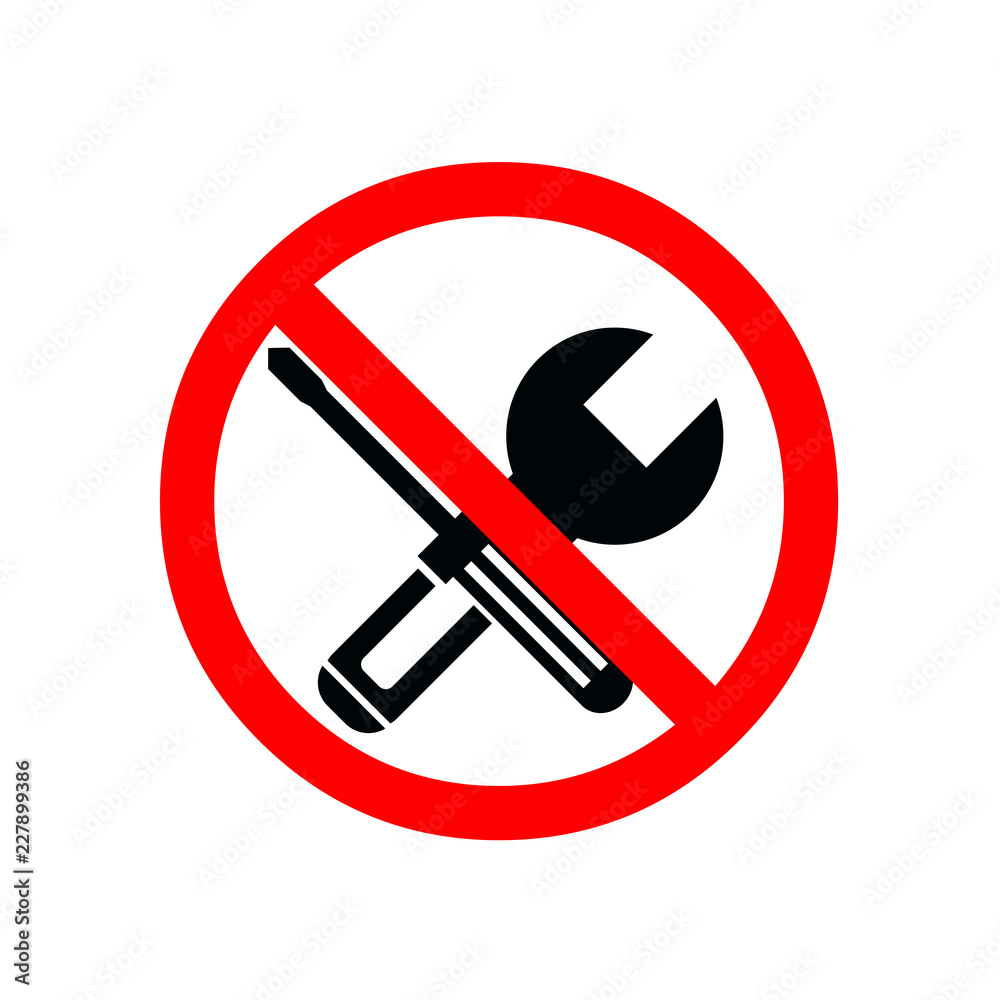 repair tool icon  hammer and snipper mechanical service