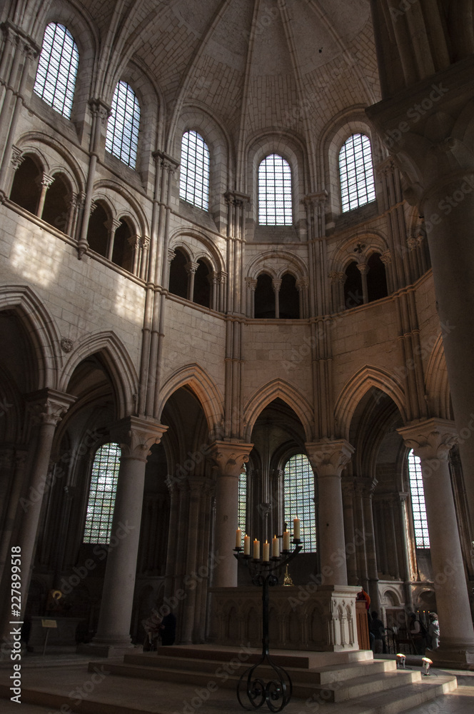 Choir of the cathedral of Vezelay