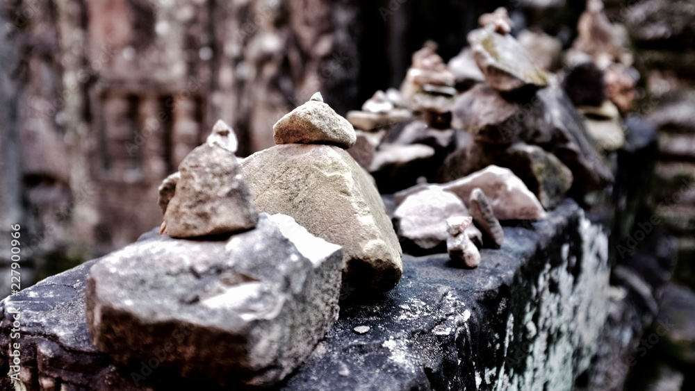 Zen stones at Angkor Wat Zen stones at Angkor Wat