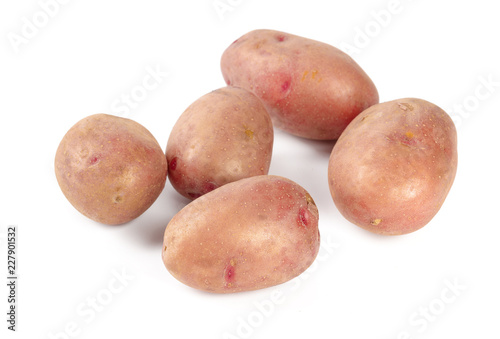 Potatoes isolated on white