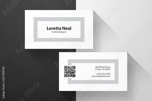 Wallpaper Mural Business Card Minimal Black & White Torontodigital.ca
