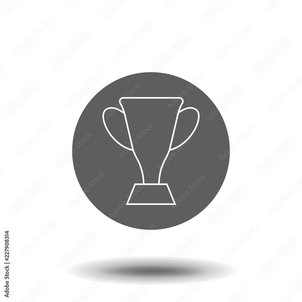 Vector cup. Thin line winner cup. vector icon for websites and mobile minimalistic flat design. Outline pictogram on white background Vector cup. Thin line winner cup. vector icon for websites and mobile minimalistic flat design. Outline pictogram on white background