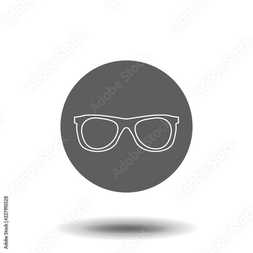 Glasses line icon, outline vector sign, linear pictogram isolated on white. logo illustration