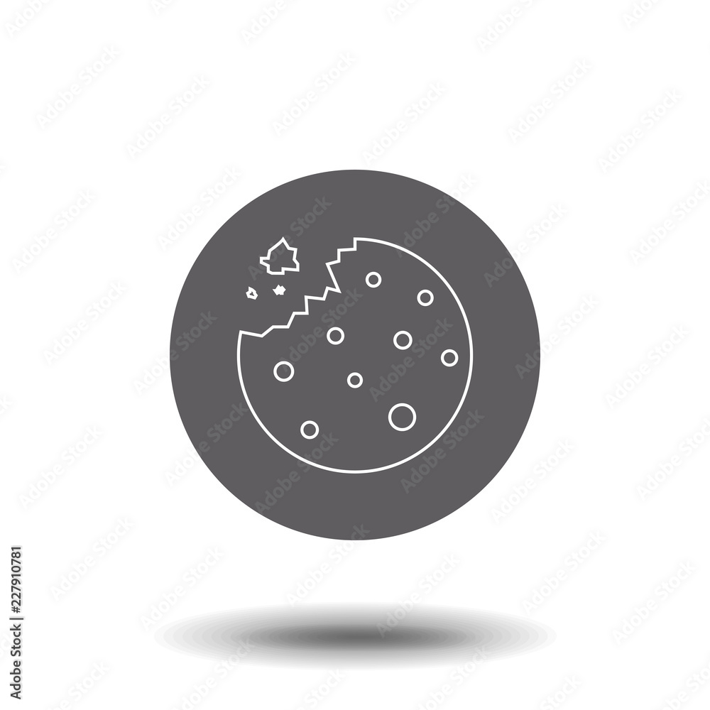 Cookie line icon, outline vector sign, linear style pictogram isolated on white. Symbol, logo illustration. Cookie line icon, outline vector sign, linear style pictogram isolated on white. Symbol, logo illustration.