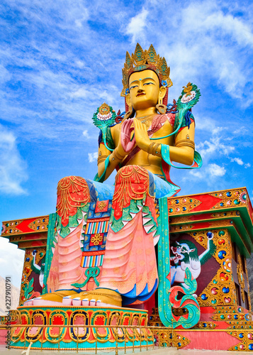 Statue of Buddha Sakya Muni in Diskit