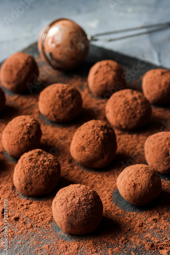 Chocolate truffles homemade