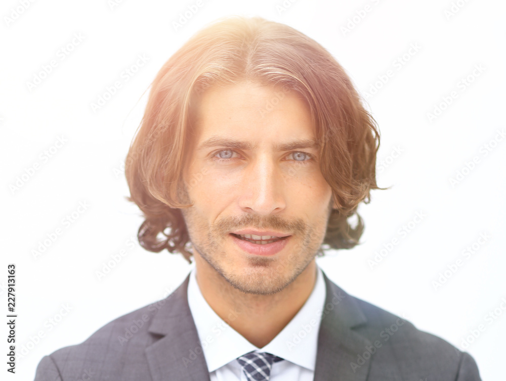 Happy young man with dark hair wearing an elegant suit Happy young man with dark hair wearing an elegant suit
