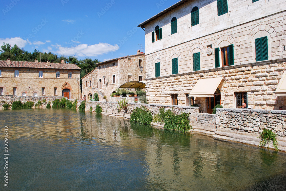 Thermal pool at Bagno Vignoni, Tuscany