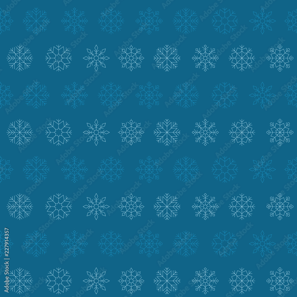 Seamless pattern with snowflakes for your design