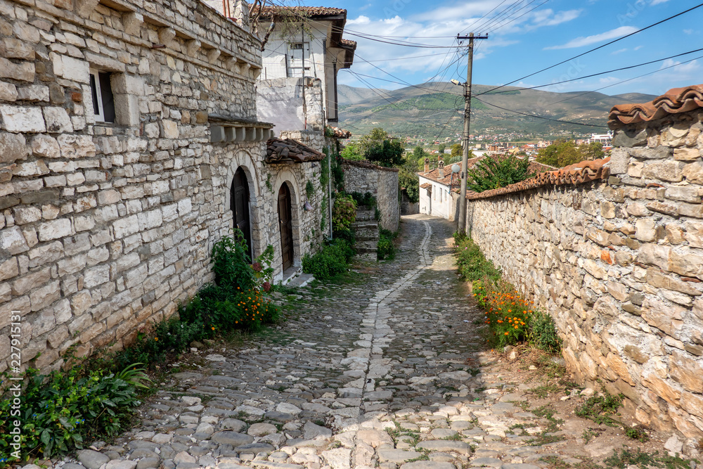Berat city of 1000 windowns, Albania