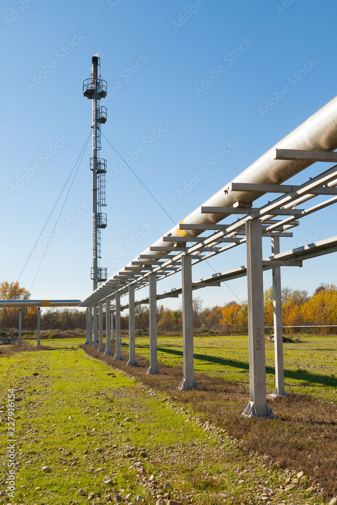 Torch system on a gas field Torch system on a gas field