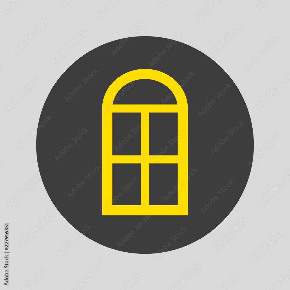Window icon on gray background.
