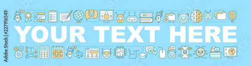 Science teaching bot word concepts banner
