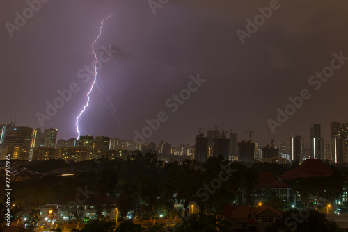Thunder Strikes in City
