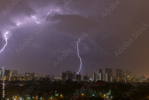 Thunder Strikes in City