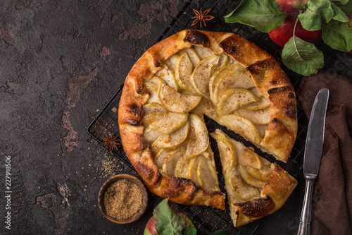 Foto apple and cinnamon galette