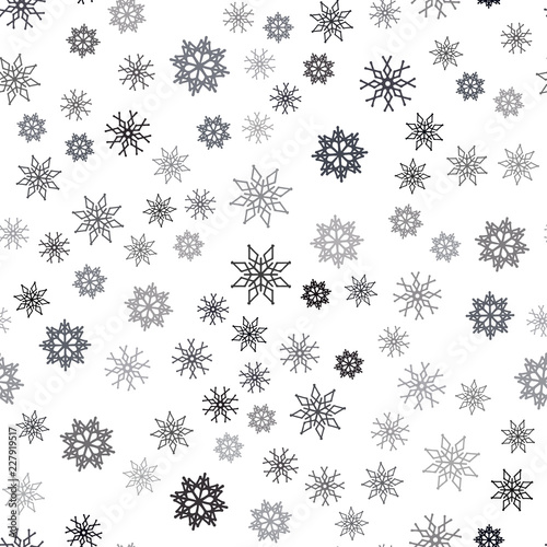 Dark Pink vector seamless texture with colored snowflakes.