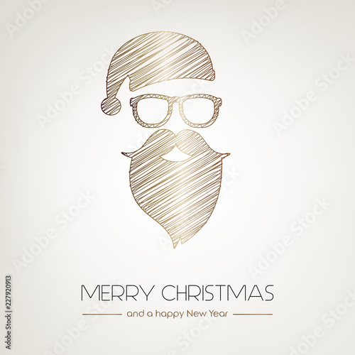 Weihnachtsmann golden Style