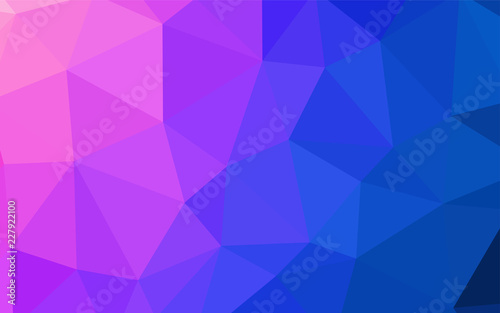 Light Pink, Blue vector triangle mosaic template.