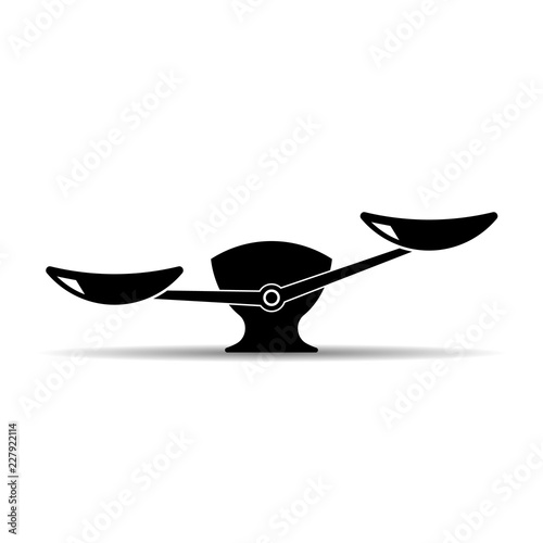 Scales icon. Vector single symbol.