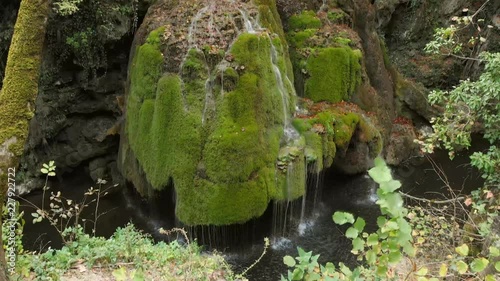 Beautiful unique Bigar Waterfall in Romania