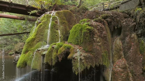 Beautiful unique Bigar Waterfall in Romania