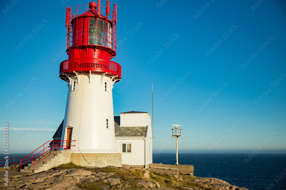 Old Lighthouse Lindesnes Fyr Is A Coastal Lighthouse Located On The