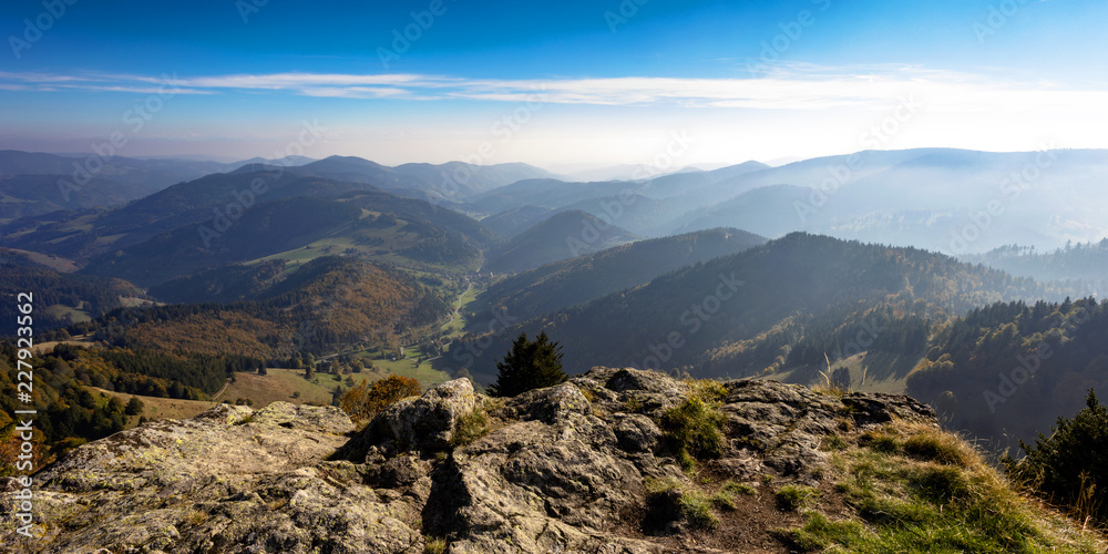 Fototapeta premium Blick vom Belchen im Schwarzwald