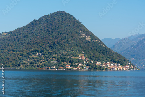 Iseo lake and surroundings in nice autumn day, Lombardy, Italy. © Janis Smits