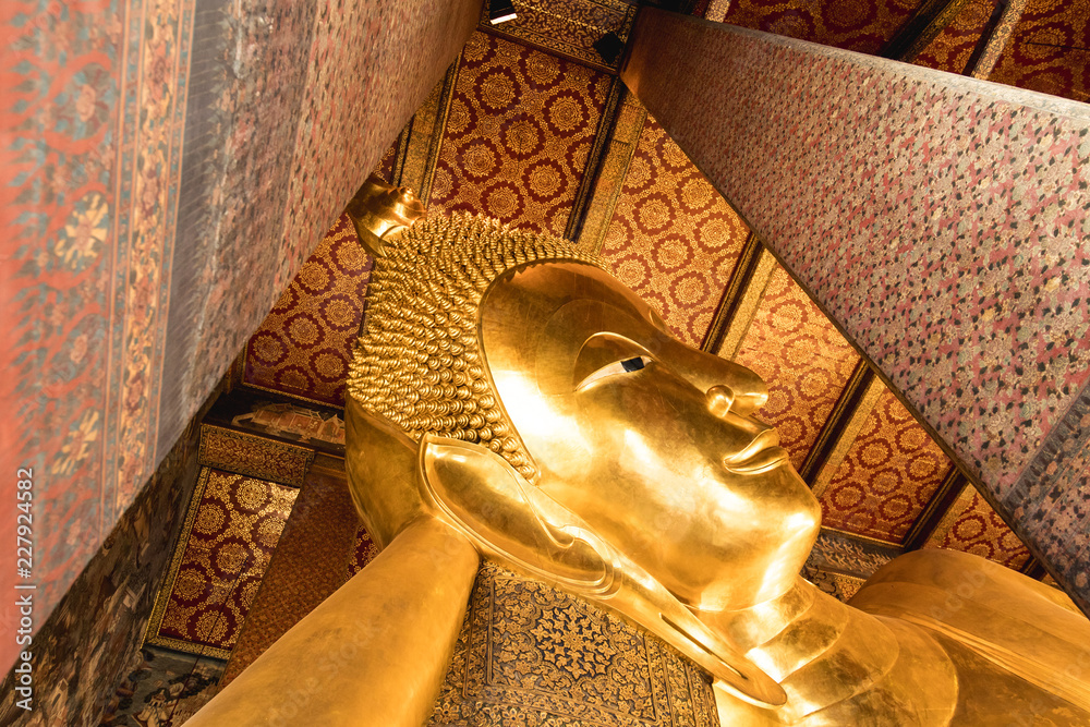 Reclining Buddha of Bangkok. Thailand