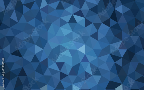 Light BLUE vector polygon abstract background.