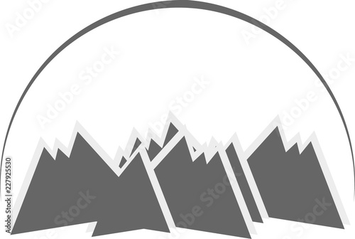 Bergpanorama für Firmenlogo