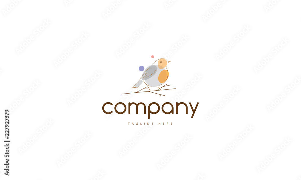 Bird Robyn vector logo image