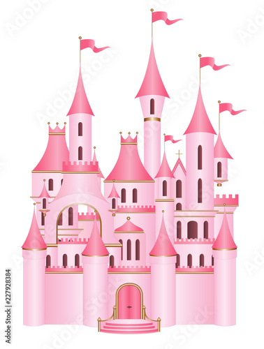 Pink princess castle