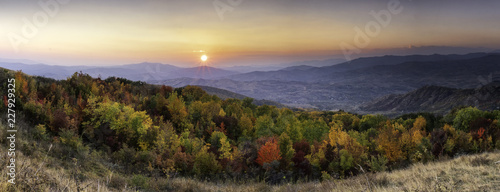 Beatiful and colorful sunset