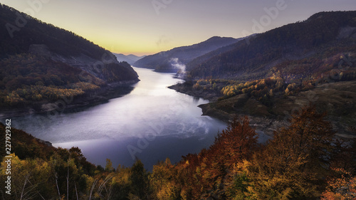 Sunrise over the lake