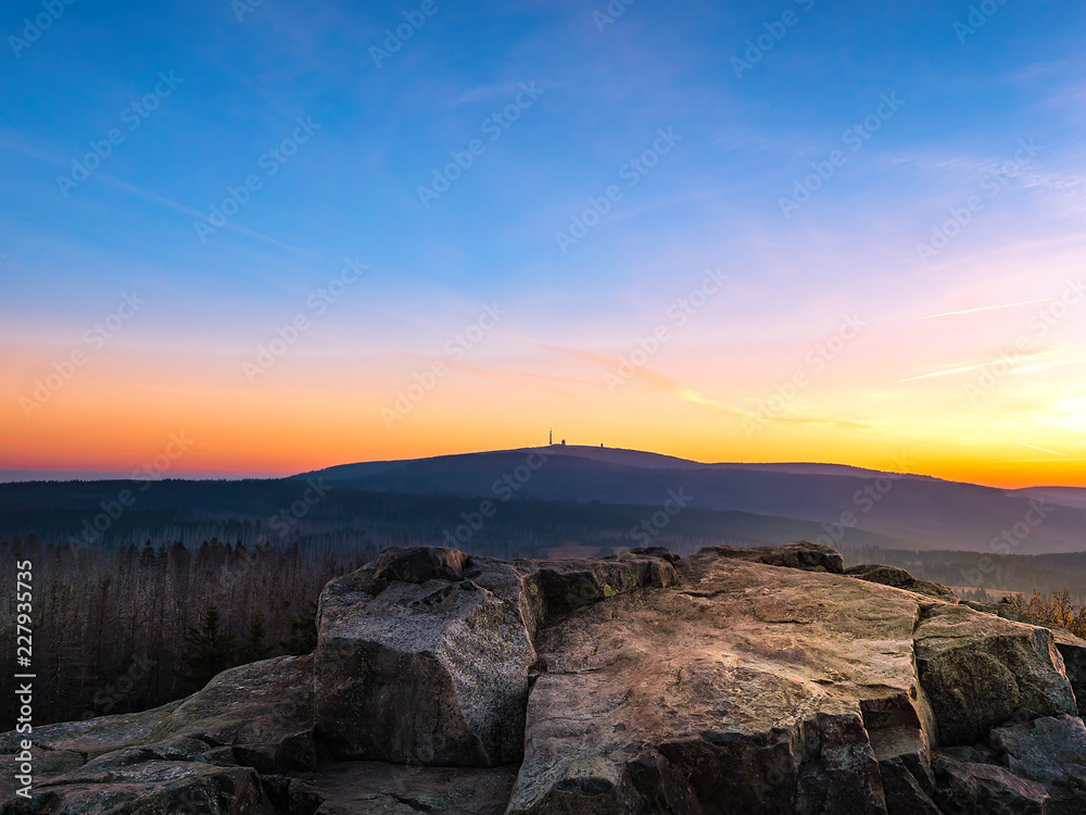 Achtermannshöhe mit Brockenblick Achtermannshöhe mit Brockenblick