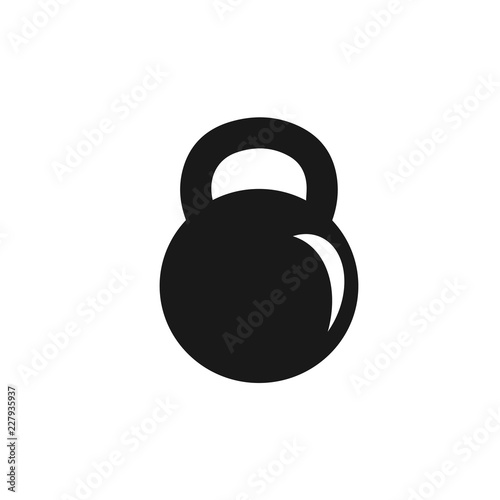 Kettlebell vector icon