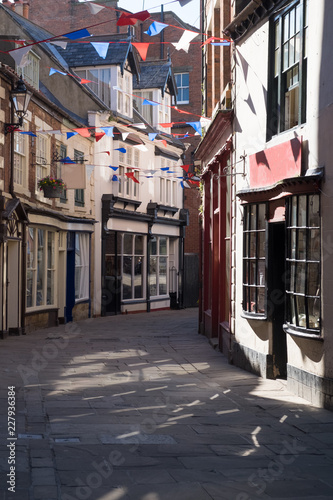 Quaint englist street in Whitby, North Yorkshire © Jeanette Teare