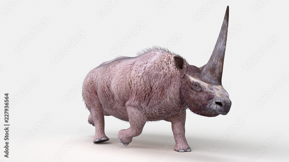 Obraz premium 3d rendered illustration of a elasmotherium