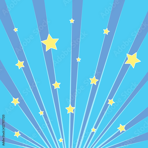 Canvas Print Pop art background blue