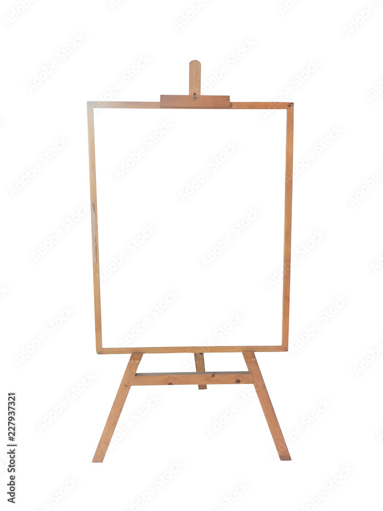 blank billboard isolated on white background, This has clipping path.