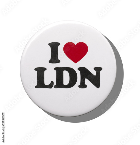Valokuva An I love London badge