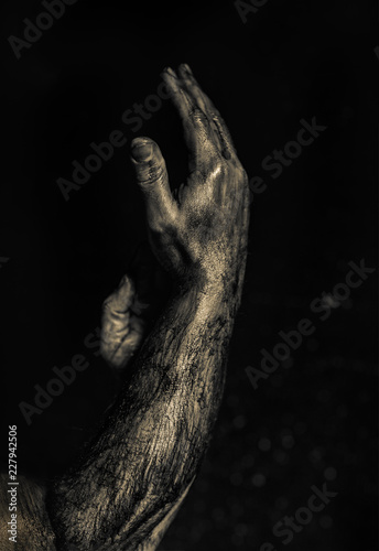 Close-up of a mans arm. Low key shoot © Margarita Borodina