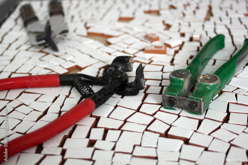 Mosaic tiles and tools