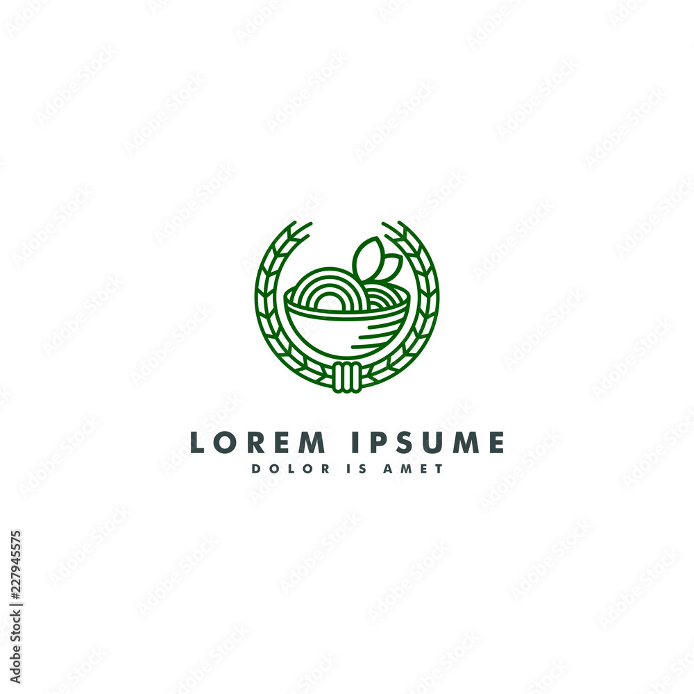 noodle logo template design vector illustration noodle logo template design vector illustration