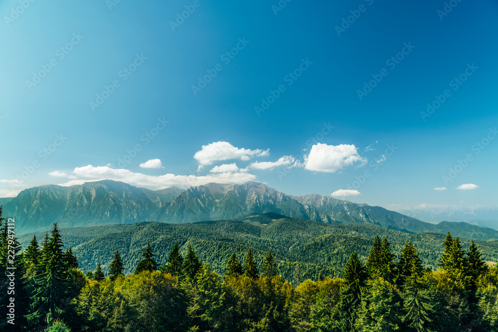 Carpathian Mountains Landscape In Romania