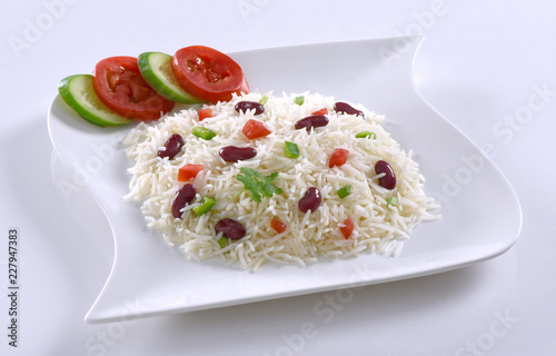 Delicious Rajma cooked with basmati rice
